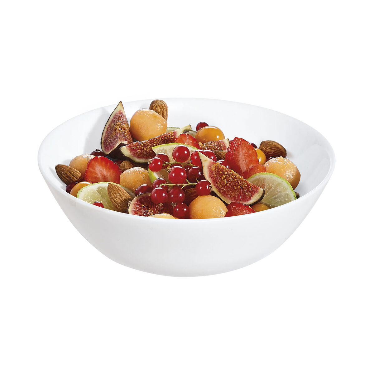 Snacksskål Luminarc Zelie Vit Glas (12 antal)